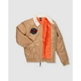 thumbnail image 2 of Men's Kamelo Sherpa Collar Flight Jacket - Tan, Medium, 2 of 3