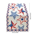 thumbnail image 3 of Polyester Independence Day Festival Tablecloth, Blue Table Cover Heatproof Runner, 33 x 180 cm, 1 pc for Coffee Table Decor, 3 of 6