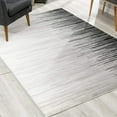 thumbnail image 1 of eRug Outlet Montage Collection Modern Abstract Area Rug (4x6 feet) - 4' x 5'6", Black, 1 of 6