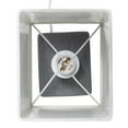 thumbnail image 6 of Simple Designs Ceramic Faux Stone Table Lamp in Off White with Gray Shade, 6 of 7