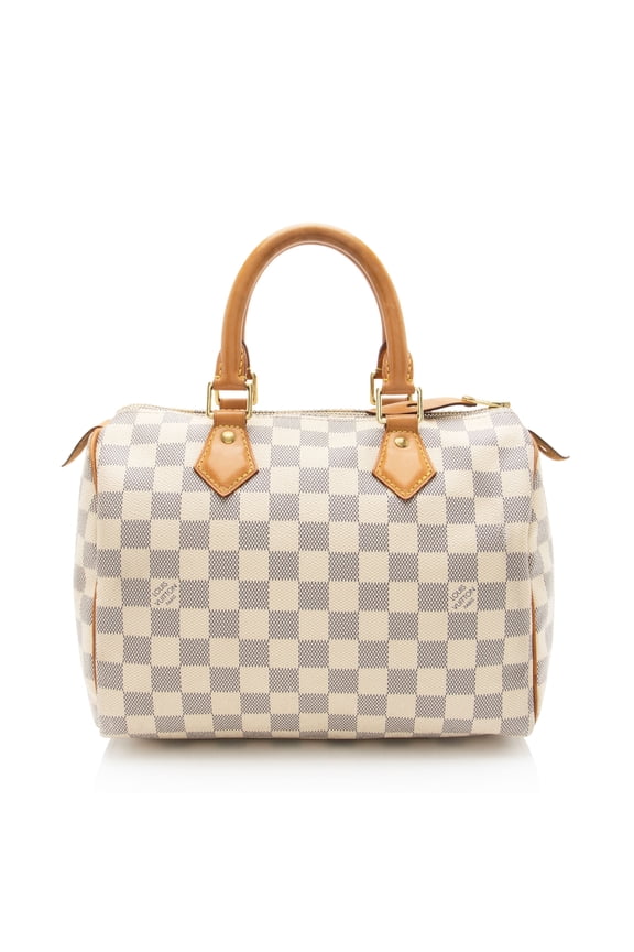 Pre-Owned Louis Vuitton Damier Azur Speedy 25 Satchel