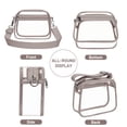 thumbnail image 5 of Pan chenh Clear Crossbody Bag for Stadium Events, Transparent Purse Bag for Concerts Sports, 5 of 7