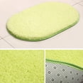 thumbnail image 2 of Naiovety Alfombra elipse de 40x60cm para cabecera, manta antideslizante de felpa peluda para baño, silla de absorción de agua, alfombra Decoración del hogar Verde, 2 of 6