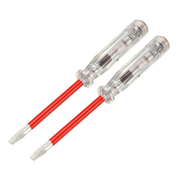 Voltage Test Screwdriver 1001000V Slot Neon Tube Tester Electroprobe