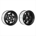 thumbnail image 3 of Llantas de Metal de 1,55" con Beadlock y 6 Radios para RC 1/10 D90 para CC01 LC70 MST, Color Negro., 3 of 6