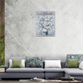 thumbnail image 5 of Wall Art White Flower Butterfly Wall Decor Rustic Floral Pictures Canvas Prints Motivational Framed Modern Artwork for Home Living Room Bedroom Bathroom 12"x16", 5 of 6