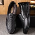 thumbnail image 3 of Mens Casual Leather Shoes Business Slip-on Shoes Comfort Fashion Driving Shoes for Male, 3 of 6