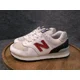 thumbnail image 4 of New Balance 574 Sea Salt Navy White Red Leather Shoes Sneakers Men's Size 6.5 D, 4 of 6