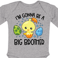 thumbnail image 4 of Inktastic Easter I'm Gonna Be a Big Brother with Green and Blue Eggs Boys Long Sleeve Baby Bodysuit, 4 of 5