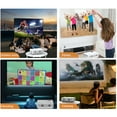 thumbnail image 2 of Mini Projector with WiFi Android 9.0 System Support 210in Display Same Screen Technique Movie Projector, 2 of 8