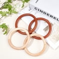 thumbnail image 4 of 1Set 4pcs Wooden Bag Handles 2 Colors Round Shape Wooden Purse Handles Replacement Handbag Handles Wood Handmade Bag Handles 4.5 Inch DIY Bag Making Supplies for Summer Beach Straw, 4 of 6