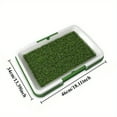 thumbnail image 3 of Dog Training Toilet Puppy Pee Potty Pad Splash Proof Artificial Grass Pad with Tray Dog Training Toilet-Easy Clean-Up, Non-slip Pet Toilet, Odor-free Indoor Puppy Potty Box, 3 of 10