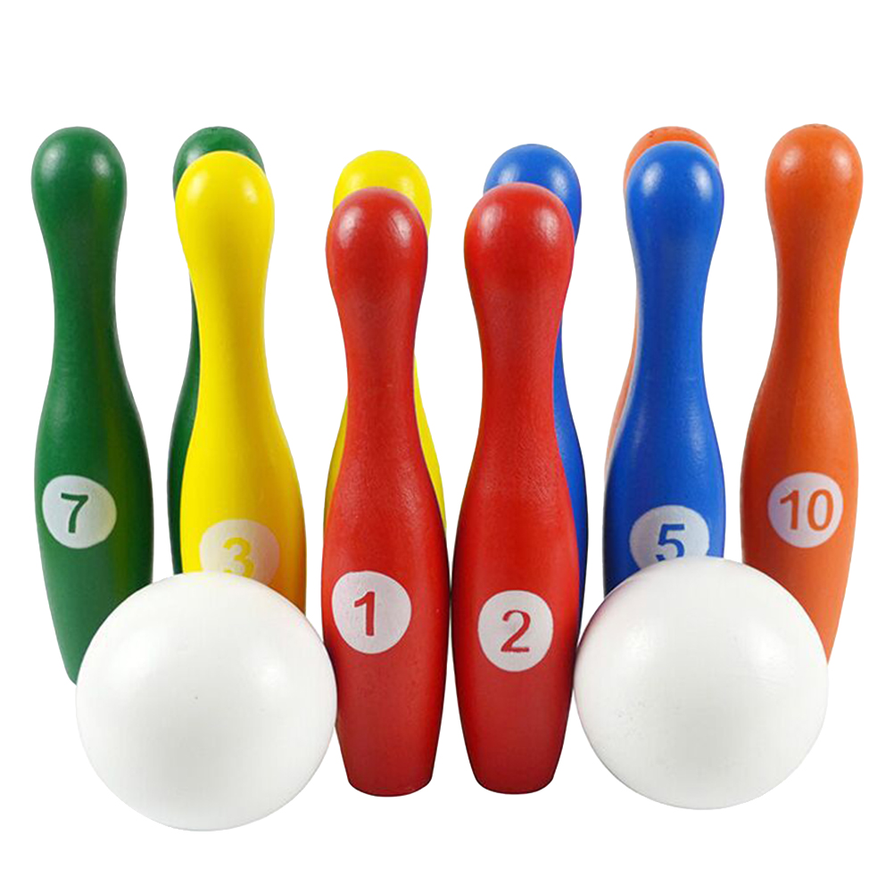 HOMEMAXS 1 Set Bowling Toy Kit Kids Handson Intellectual Development