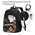 thumbnail image 2 of Salouo Casino And Sports Pattern Extra Large Travel Laptop,Backpack with USB Charging Port College Backpack Business Work Bag Casual Daypack Fits for Men & Women, 2 of 7