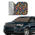thumbnail image 2 of Yiaed Colorful Pineapples1 Print Car Windshield Sunshade Front Auto Car Front Window Sun Shade Foldable Sun Visor Shield Cover Auto Accessories for Sedan SUV Truck-Small, 2 of 5