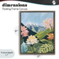 thumbnail image 4 of Stupell Industries Contemporary Tropical Mountain Landscape Brown Floating Frame Canvas Art, 17 x 21, by The Prints Vibe, 4 of 8