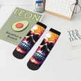 thumbnail image 7 of Fuzoiu Colorful Skull Print Adult Socks, Crew Moisture-wicking Socks, Unisex Cushion Crew Socks,Casual Sports Ankle Socks, 7 of 7