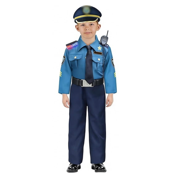 HAYIMI Kids Outfit Sets Officer Boys Holiday Dress Up And Pretend Play Comfort Child O-Neck Cartoon Clothes Sets