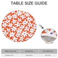 thumbnail image 6 of Spring-Inspired Daisy Round Tablecloth with Elastic Border, Made of Polyester Fabric, Water-Resistant and Durable, Fits 44-52 Inch Round Table for Dining or Patio, 6 of 7
