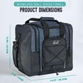 thumbnail image 7 of WOLT | Single Bowling Ball Tote Bag--Bowling sports Equipment Bag for Unisex Waterproof Polyester Healthyblue, 7 of 7