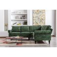 thumbnail image 7 of Accent Sofa, 5 Seat Sectional Sofa, L-Shaped Sectional Sofa with Padded Back and Wood Legs Sectional Couch for Living Room Bedroom Apartment, 7 of 7
