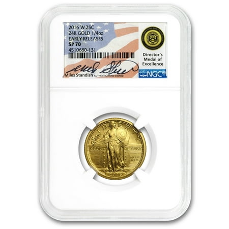 2016-W 1/4 oz Gold Liberty Quarter SP-70 NGC (Mixed Labels)