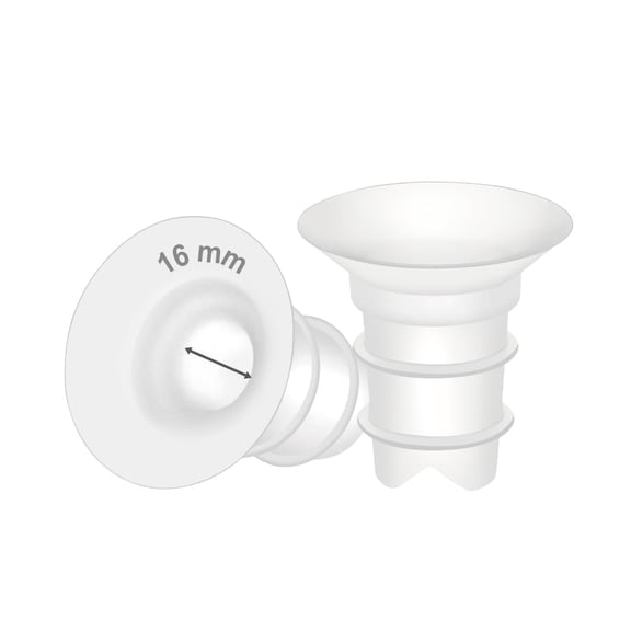 Maymom Flange Inserts 16 mm Compatible with Spectra, Medela 24 mm Shields, Momcozy S9 Pro/S12 Pro, Willow Wearable Cup. Compatible with Medela Freestyle, Harmony, to Reduce 24 mm Down to 16 mm; 2pc