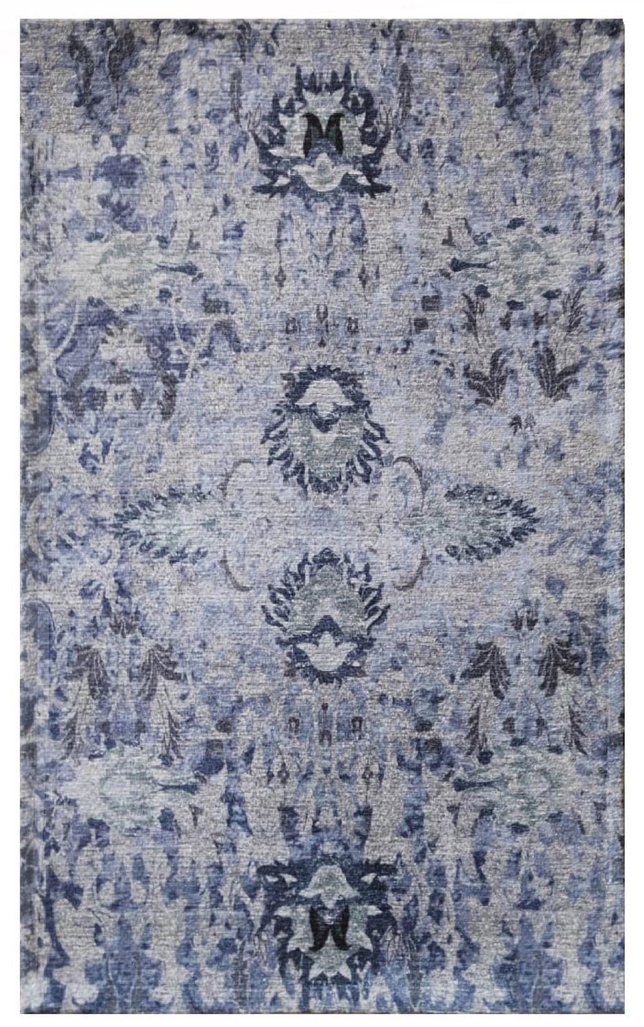 Home Décor Inc. Majestic Blue Oasis Indoor Area Rug – 60" x 84"