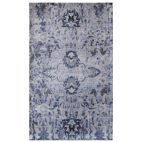 Home Décor Inc. Majestic Blue Oasis Indoor Area Rug – Durable, Stylish Floor Décor for Living Rooms, Bedrooms, or Offices – 18" x 30"