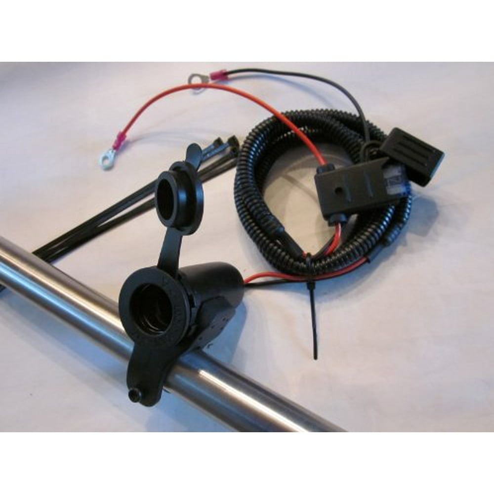 Motorcycle Bike 12 Volt Power Outlet Jack Lighter Socket, Handlebar