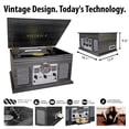 thumbnail image 4 of Tocadiscos Bluetooth Victrola Nostalgic 6 en 1 Grey Wood, 4 of 8