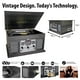 thumbnail image 4 of Tocadiscos Bluetooth Victrola Nostalgic 6 en 1 Grey Wood, 4 of 8