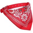 thumbnail image 1 of Moda Perro Bandana Collar Perro Collar Niño Bandana Mediana Cachorro Bandana Con Collar Para Perros - Rojo - M, 1 of 5