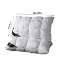 thumbnail image 7 of AFGFUF 2-Pack Standard Size Twisted Bed Pillows, 20" x 16.5" Soft Plush Down Alternative, White, 7 of 7