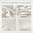 thumbnail image 4 of THXSILK Silk Contour Pillowcase, 19 Momme Silk Cervical Pillowcase, Neck Pillowcase, Wave Shape Pillow Case, 100% Pure Mulberry Silk, White, 4 of 8