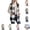 Black, variant on YOUYEDIAN Plaid Fleece Vest for Girls Casual Warm Fuzzy Sleeveless Jacket Fashion Fluffy Outerwear