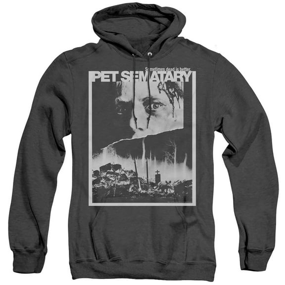 Pet Sematary Poster Art Adult Heather Hoodie Sweatshirt Black