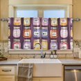 thumbnail image 2 of Yayeee Kitchen Curtains Tier Set of 2 Light Filtering 57"x24" Over Sink Window Panels, Purple Jam, 2 of 7