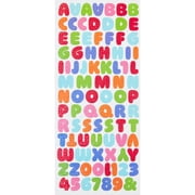 Hello Hobby Multicolor Foil Alphabet Stickers, 89 Count