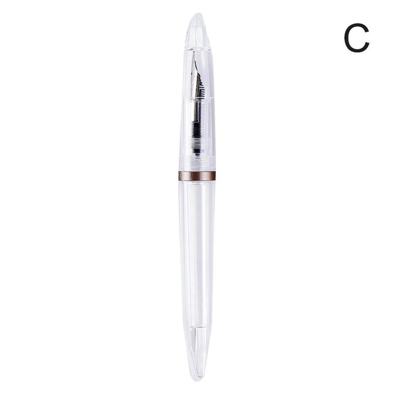 Transparent Fountain Pen Clear Dropper Filling Ink Eyedropper Pen Best Foun O9J6 