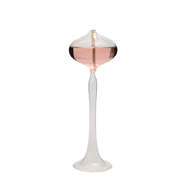 Portavelas de vidrio transparente, portavelas creativo de estilo europeo para velas pequeñas, M