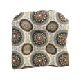 thumbnail image 2 of Blazing Needles 93184-2CH-OD-128 19 in. U-Shaped Outddor Dining Chair Cushions, Bindis Spray - Set of 2, 2 of 2
