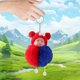 thumbnail image 1 of Llavero de peluche con forma de muñeca, accesorio para mochila escolar, colgante de poliéster, 1 of 6