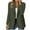 Olive Green, variant on Womens One Button Blazer Lightweight Work Office Blazer Stretch Lapel Collar Long Sleeve Jacket Suit Blazer Olive Green