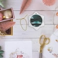 thumbnail image 6 of 3drose, Two Turquoise Tennis Shoes Against a City Backdrop, 3 inch Snowflake Porcelain Ornament, 6 of 7