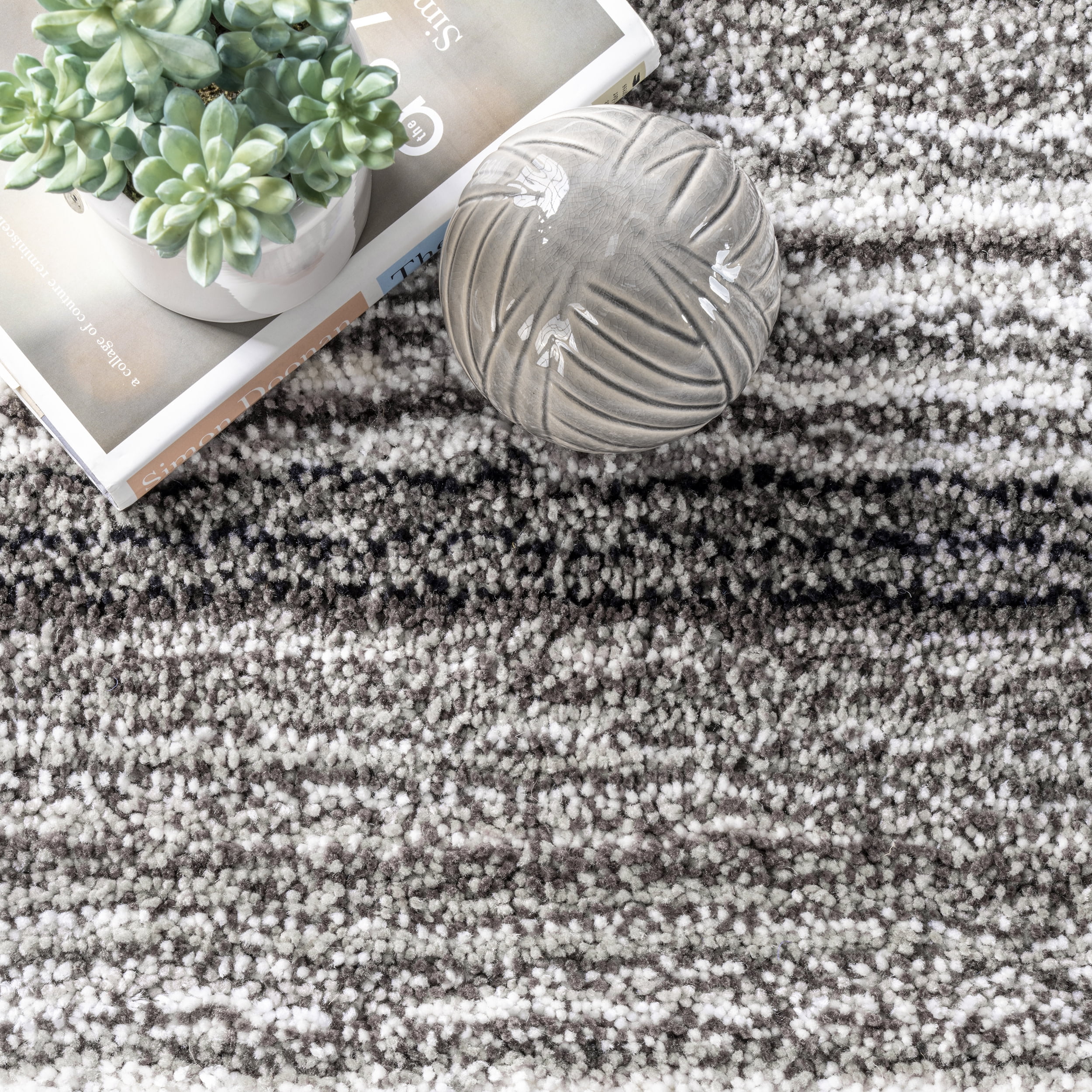 nuLOOM Ombre Shag Area Rug, Gray Multi, 2' x 3', Indoor Use