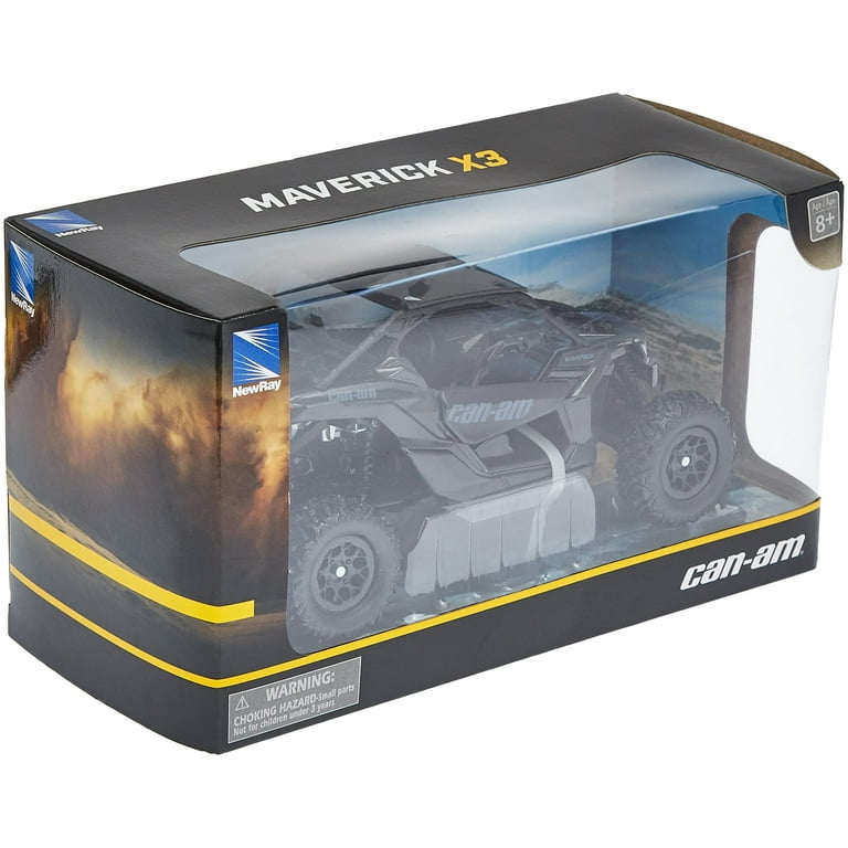New-Ray - 58193B - 1:18 Scale Toy CAN-AM MAVERICK X3 X TURBO BLACK