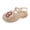 Gold-67, variant on Owordtank Girls Flower Sandals – Soft Jelly Crystal Princess Flat Shoes, Summer Beach Dress Close Toe