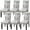 Beige/Bule, variant on Dining Room Chair Slicovers Stretch Chair Covers for Dining Room Parsons Chair Slipcover Removable Washable Kitchen Chair Covers Protector for Kitchen, Hotel, Ceremony (Set of 6, White/Gray)