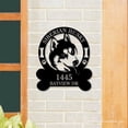 thumbnail image 2 of Handmadetneonsign Siberian Husky Home Number Metal Sign, Custom Siberian Husky Address Metal Sign, 2 of 5